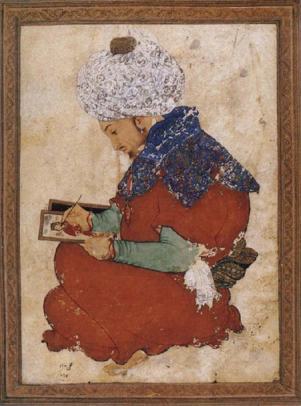 Muslim artist An idealized portrait of Bihzad